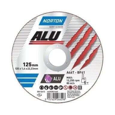 Диск отрезной по алюминию Norton Alu Тип-41 Диск отрезной по алюминию Norton Alu Тип-41