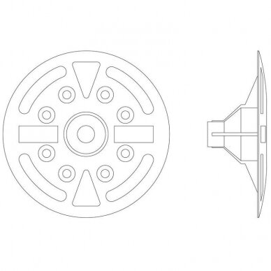Компрессионная шайба для теплоизоляции, диаметр 60 мм